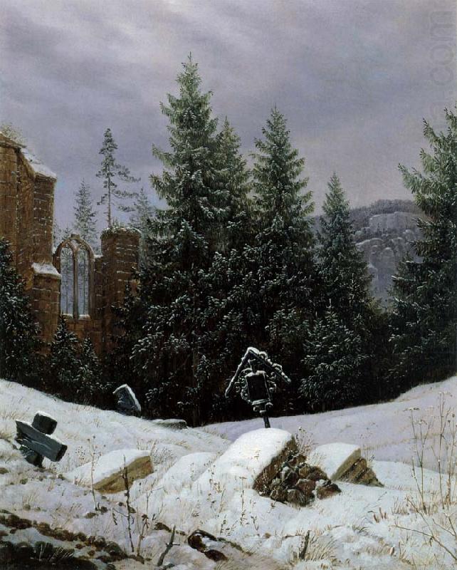 Carl Gustav Carus Cemetery on Mount Oybin china oil painting image